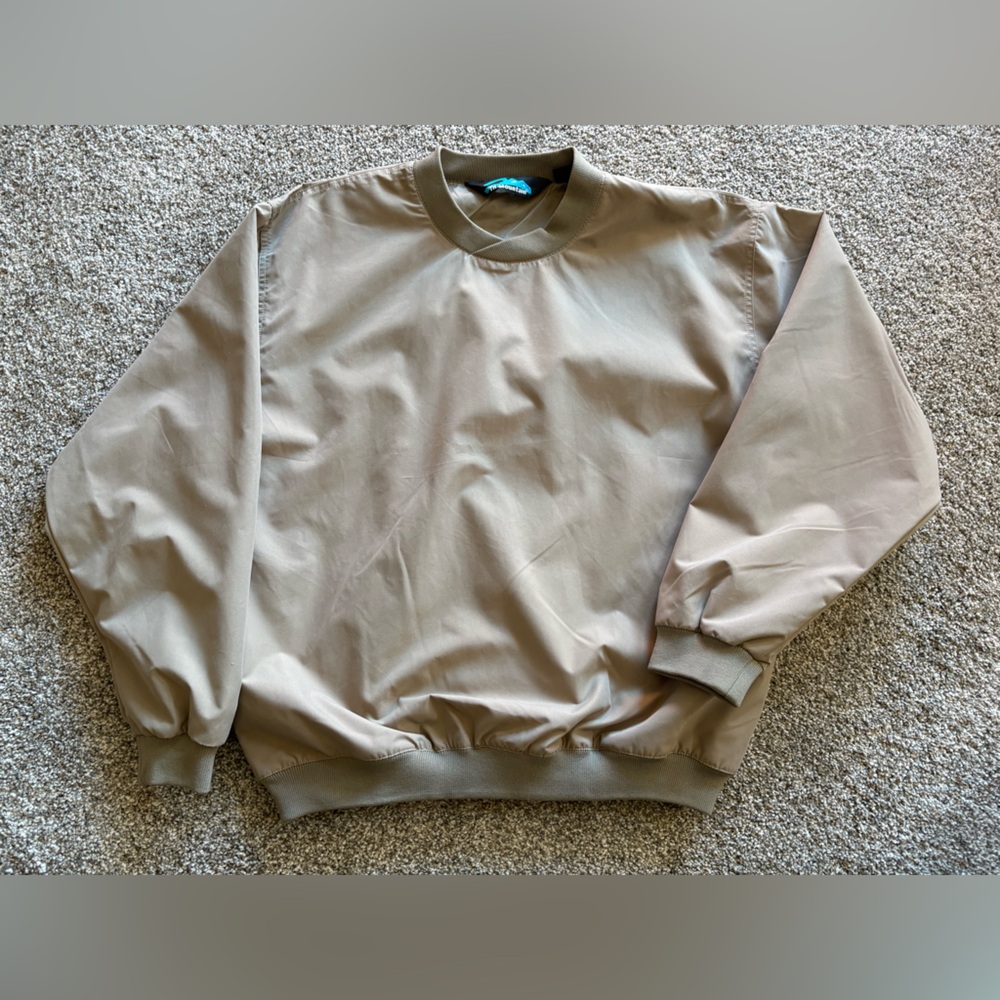 Tr-Mountain Tan Windbreaker Pullover